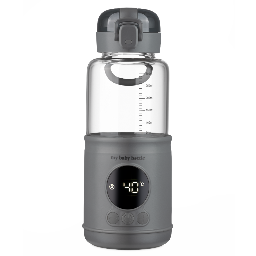 MyBabyBottle Pro - Prenosný ohrievač vody a mlieka pre bábätká - sivý